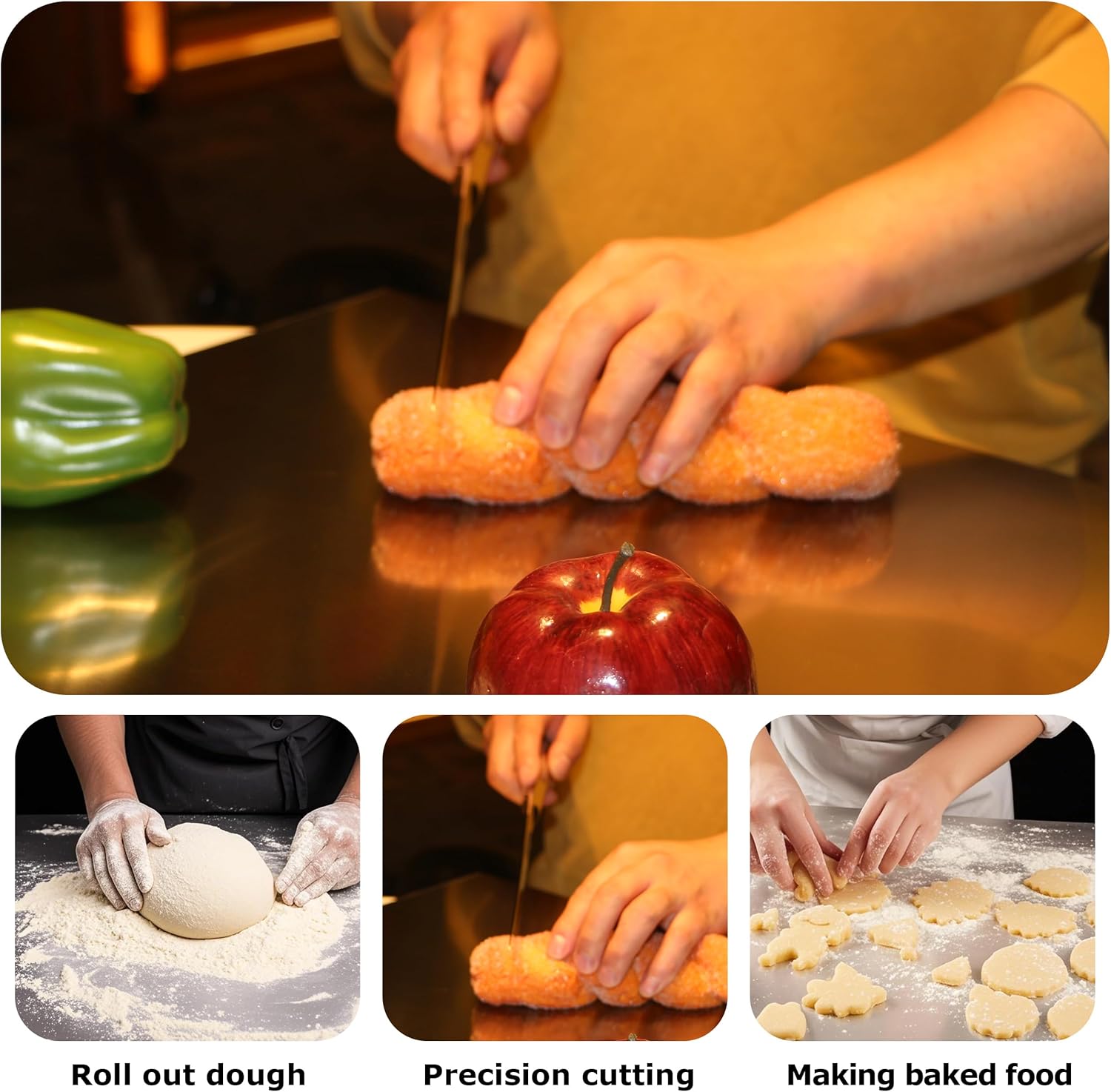 Stainless Steel Chopping Board (35x31cm)