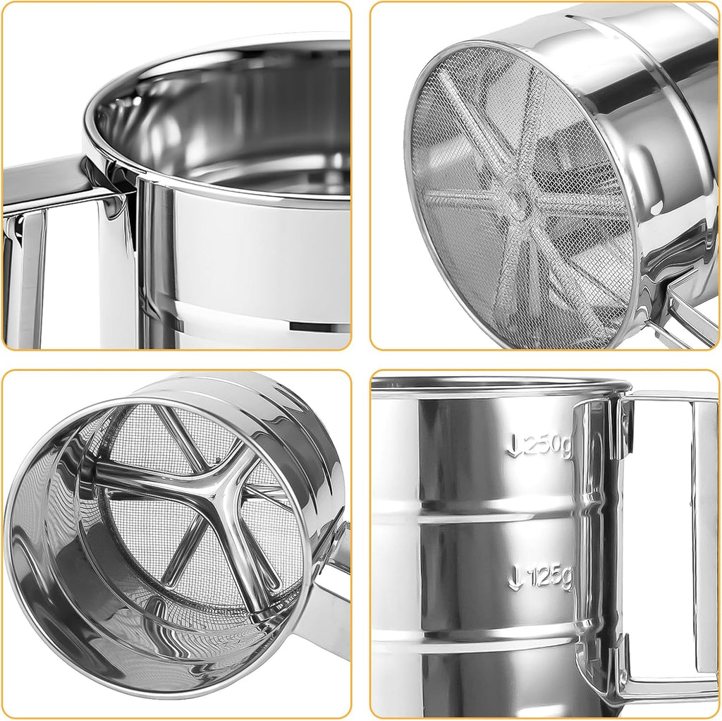 FlourMate - Premium Stainless Steel Chhani