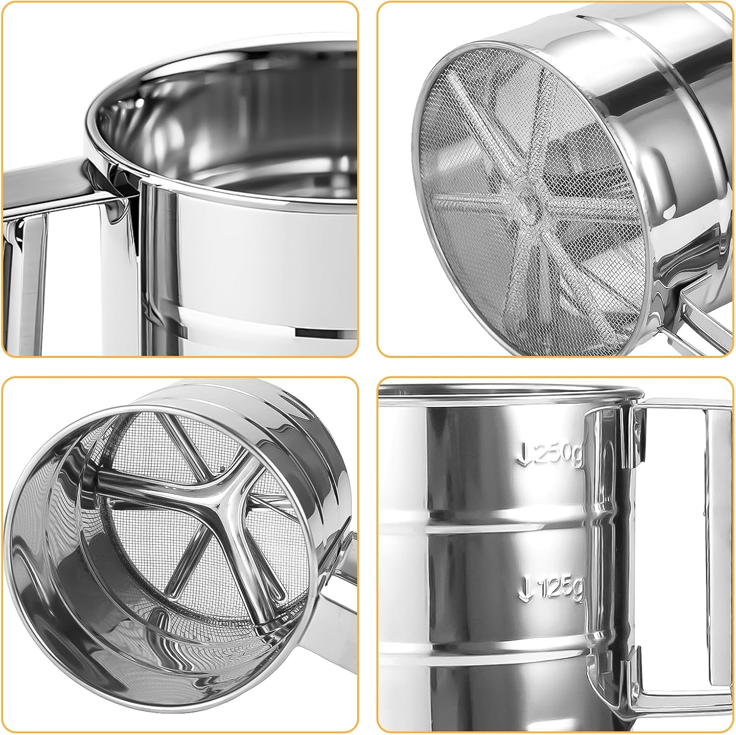 FlourMate - Premium Stainless Steel Chhani