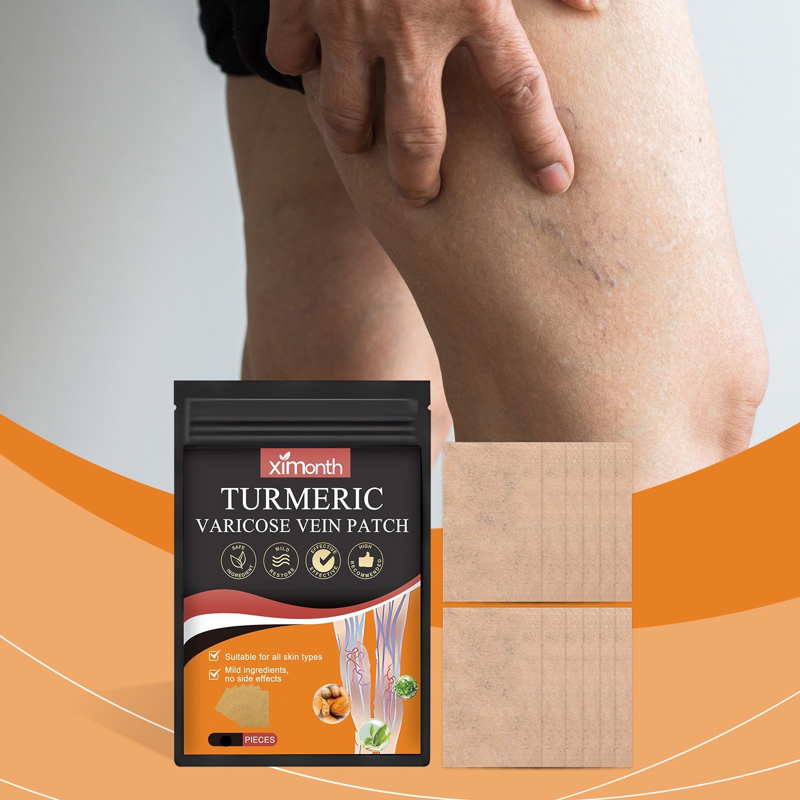 Turmeric Vericose Vein Patch (Pack of 10)