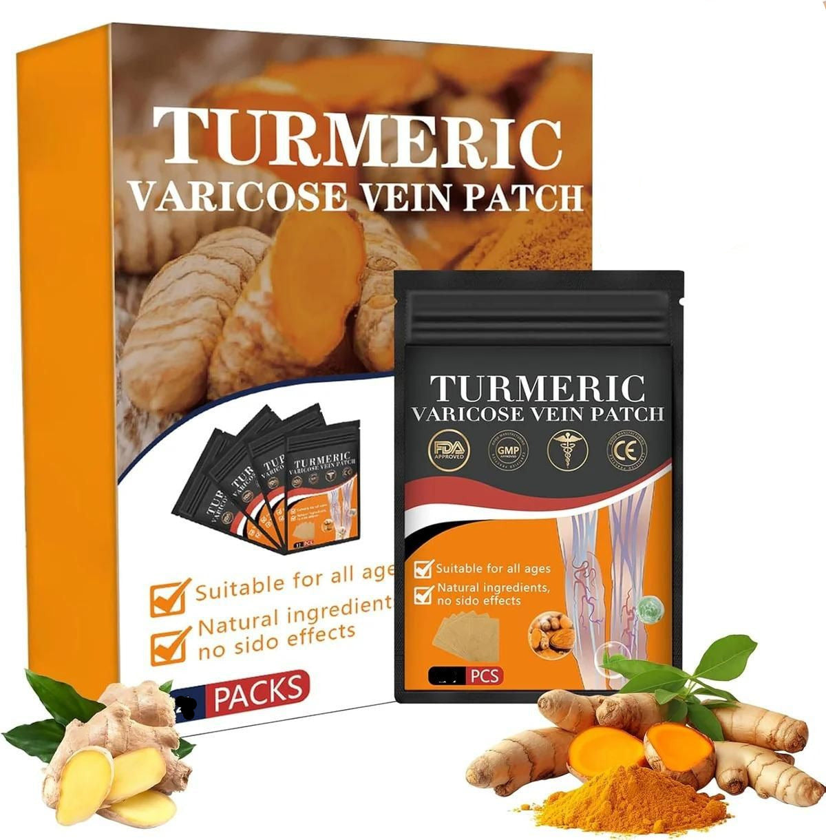 Turmeric Vericose Vein Patch (Pack of 10)