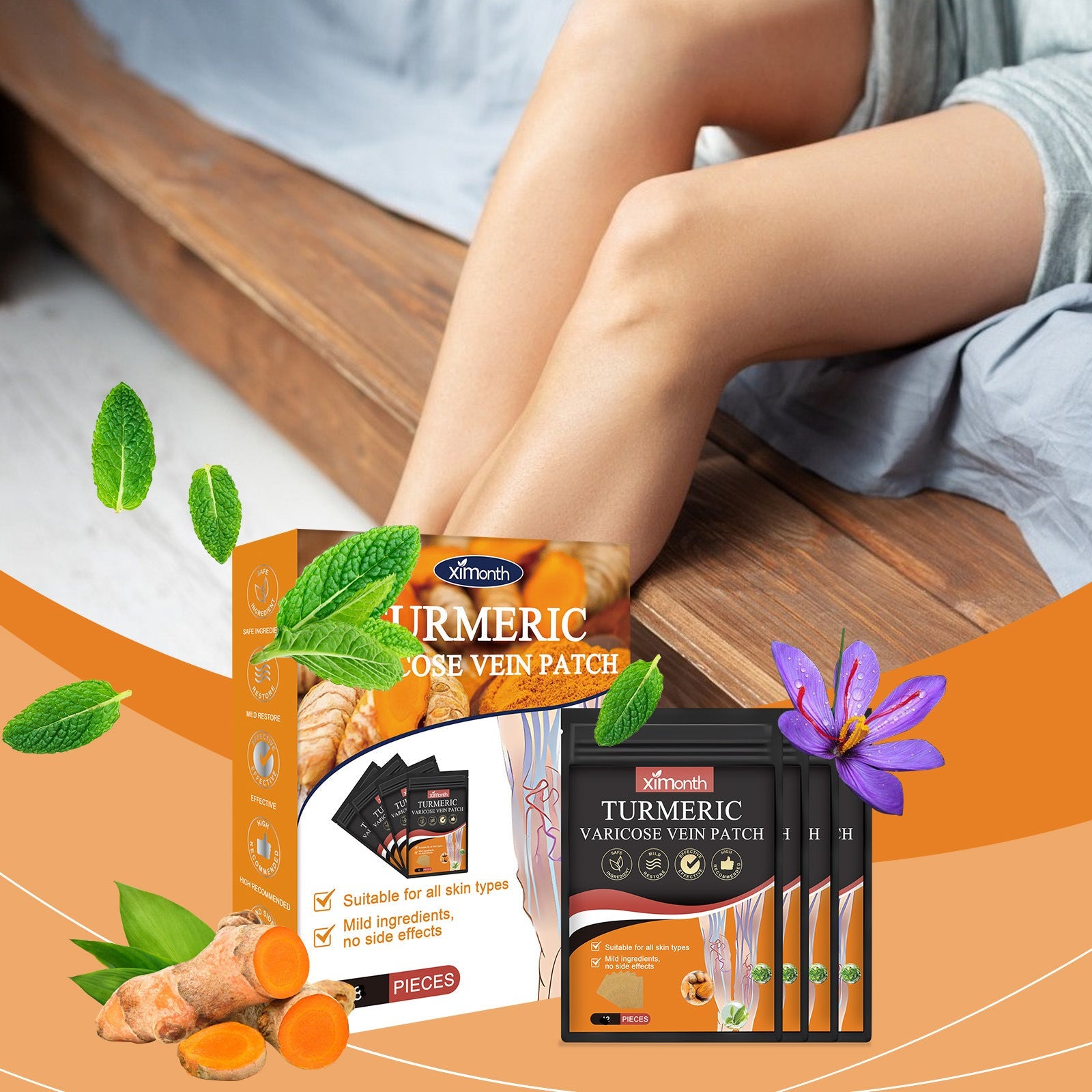 Turmeric Vericose Vein Patch (Pack of 10)