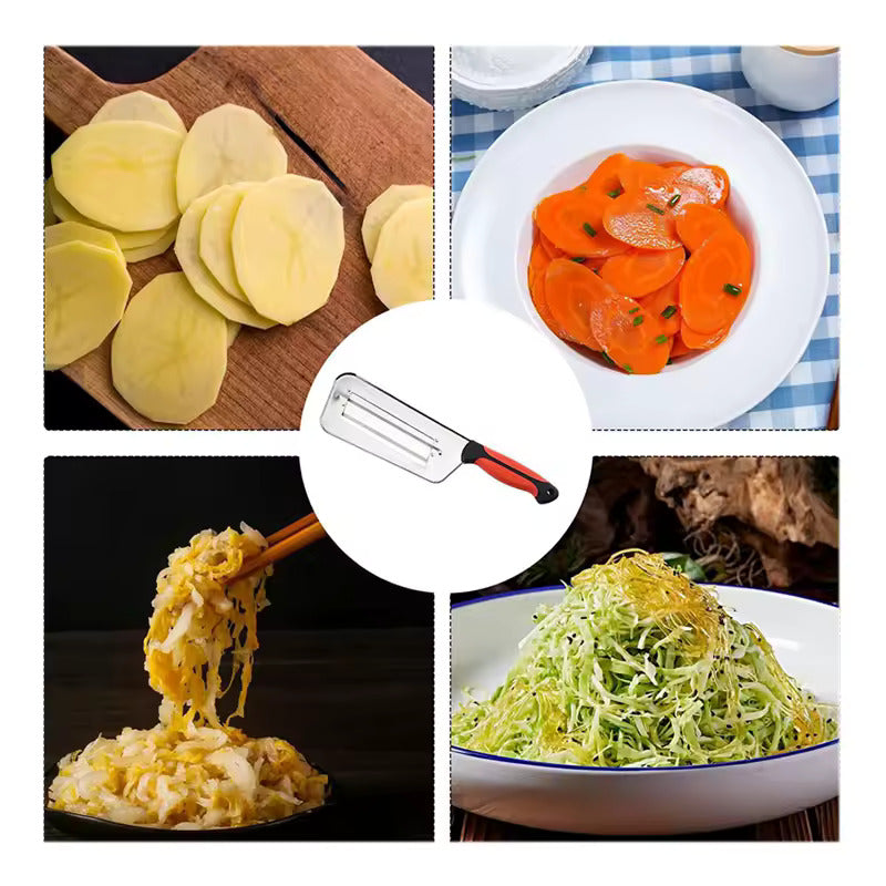 DualBlade Stainless Steel Vegetable Cutter